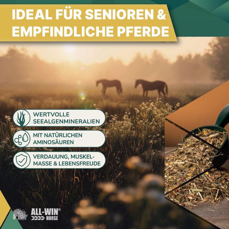 ALL-WIN Horse Golden Years 15kg Müsli, haferfrei, ohne Zuckerzusatz